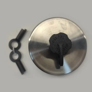 Кришка бака із захистом D=80mm (нержавійка, ковпачок)