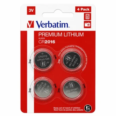 Батарейка CR 2016 Verbatim Lithium 3V (поштучно)
