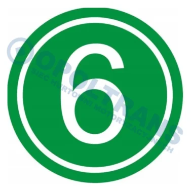Наклейка зелена E6