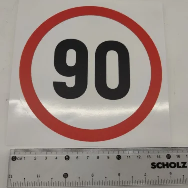 Наклейка 90км/160мм