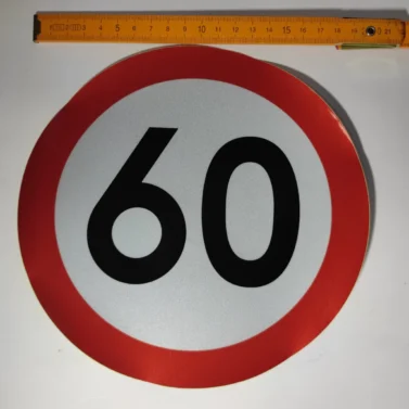 Наклейка 60км/200мм світловідбивні