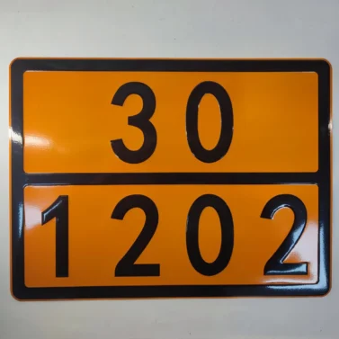Табличка ADR 30/1202 тиснена Дизель