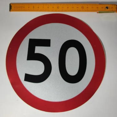 Наклейка 50км/200мм світловідбивні
