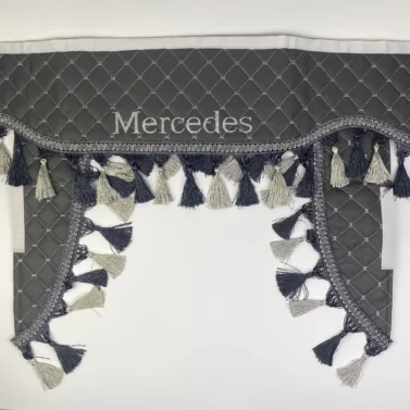 Шторка MERCEDES сіра еко-шкіра з куточками