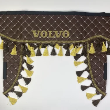 Шторка VOLVO коричнева еко-шкіра з куточками