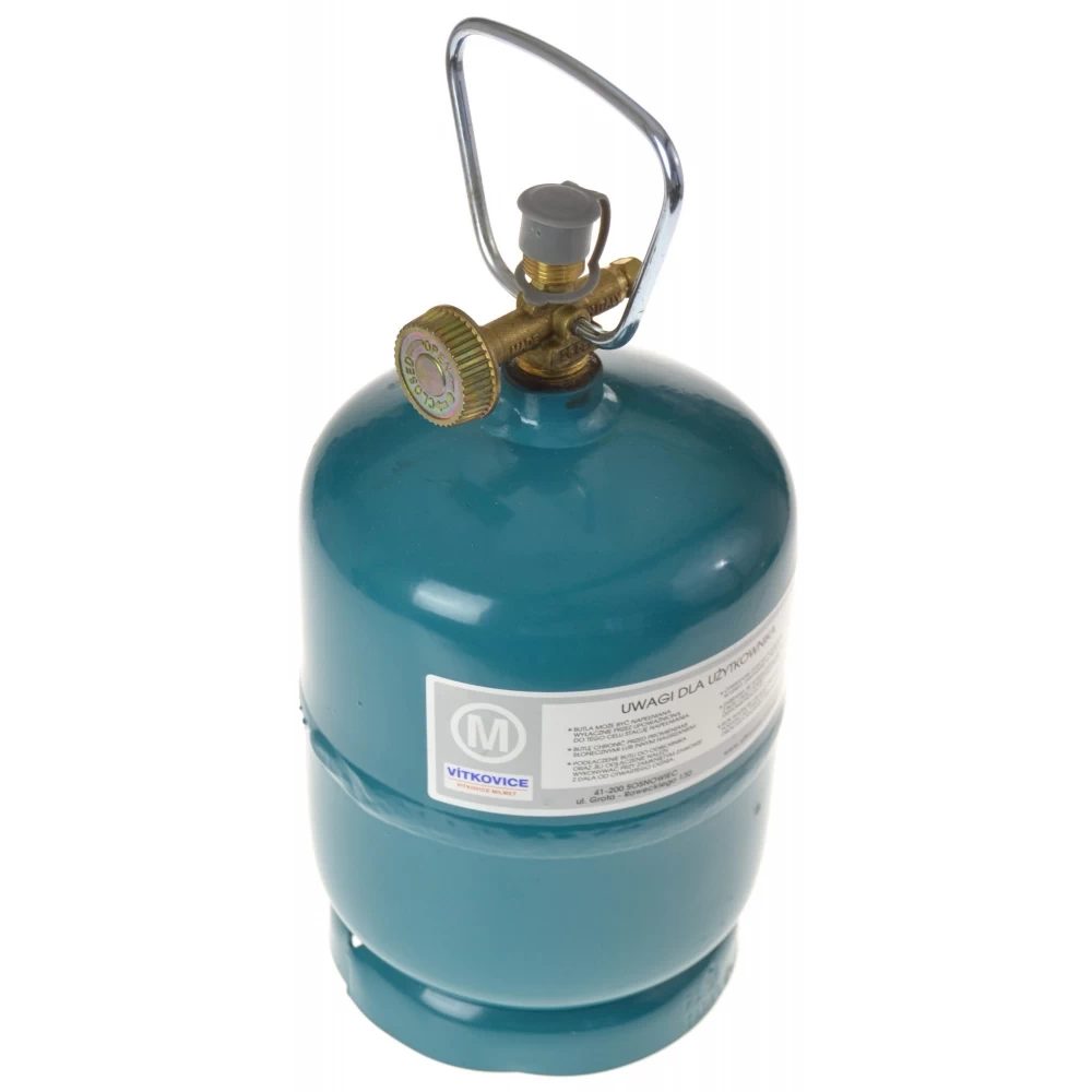 Балон газовий 2.4л 1кг Vitkovice (G3/8LH 1.8кг) - Зображення 4