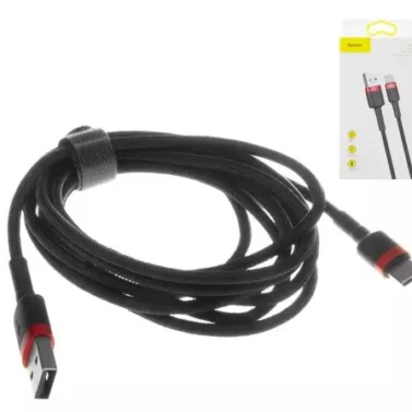 Кабель зарядки USB Type-C 3A 2м Baseus Cafule fast charge
