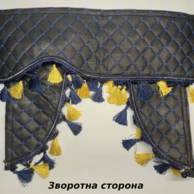 Шторка MAN XXL H=30cm синя еко-шкіра з куточками