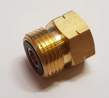 Перехідник заправки газ.балонів G3/8L-M21.8L (Польща, латунь) - Зображення 2