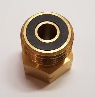 Перехідник заправки газ.балонів G3/8L-M21.8L (Польща, латунь) - Зображення 3