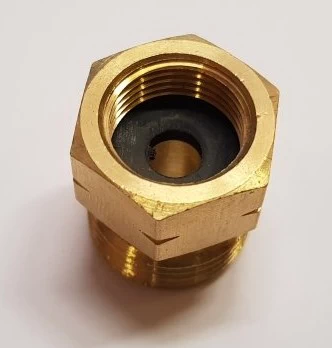Перехідник заправки газ.балонів G3/8L-M21.8L (Польща, латунь) - Зображення 4