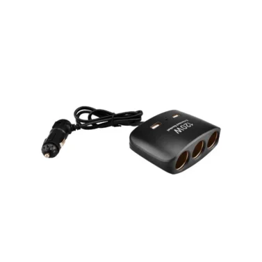 Розгалужувач на 3 виходи Olesson 1511 (2 USB 3.1A,120W 12/24В)