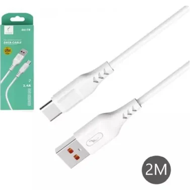 Кабель зарядки USB Type-C 2.4A 2м SkyDolphin