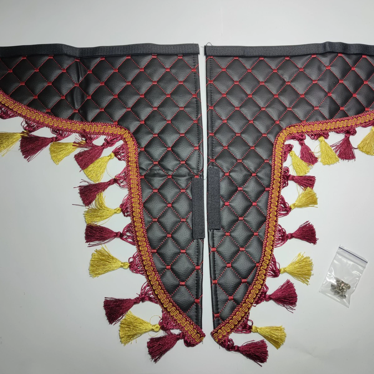 Шторка MAN XXL H=30cm чорна вінілова з уголками, застіжка - Зображення 2