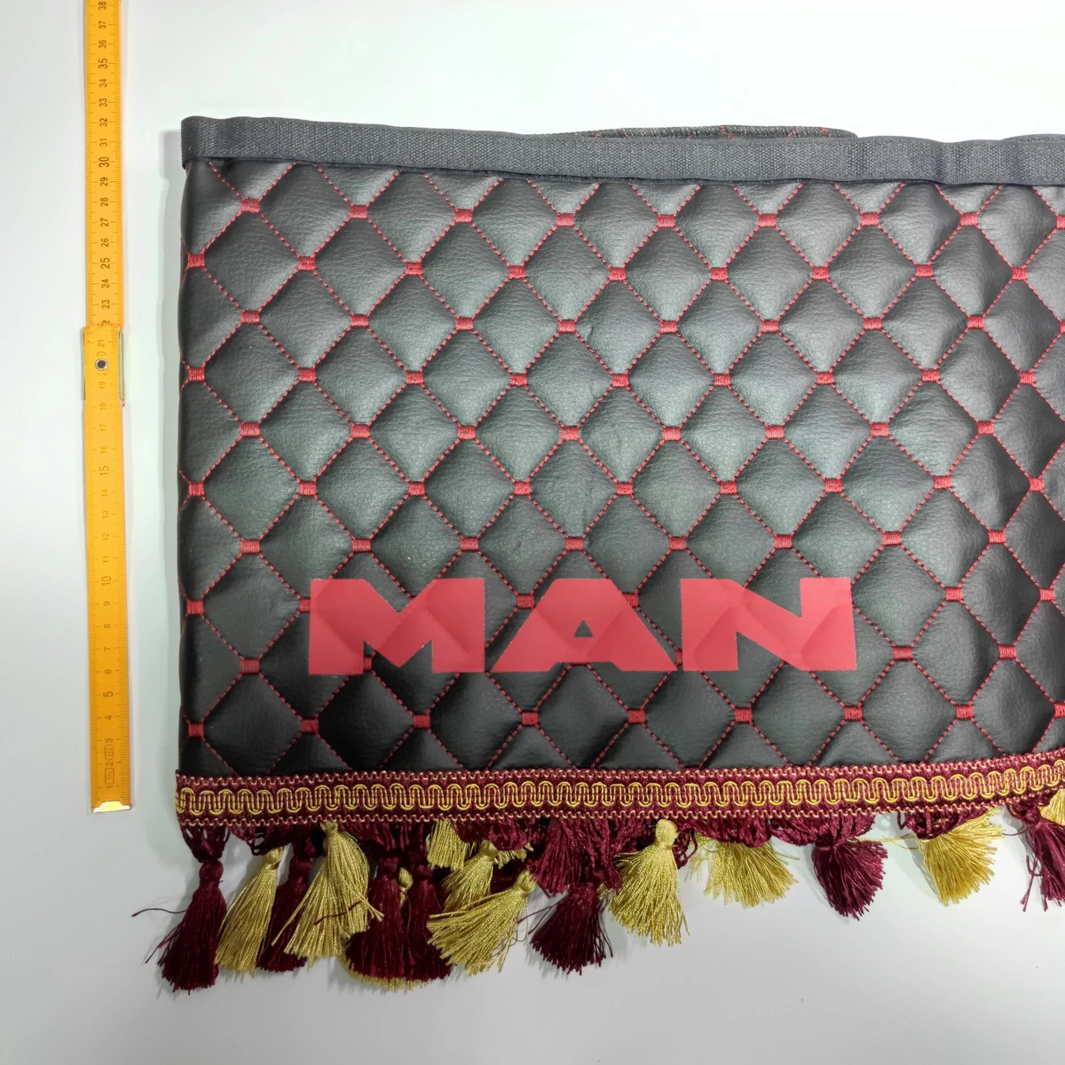 Шторка MAN XXL H=30cm чорна вінілова з уголками, застіжка - Зображення 4