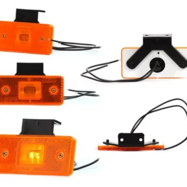 Габарит LED жовтий з кронштейном (W17d)