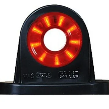 Габарит LED ріжок прямий короткий біло-червоний (W21.4WW)