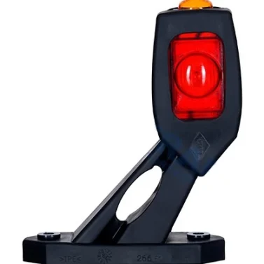 Габарит LED ріжок 45* короткий біло-черв-жовт лівий LD2115 L