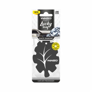 Освіжувач повітря WINSO Lucky Leaf, целюлозний ароматизатор, Black Diamond