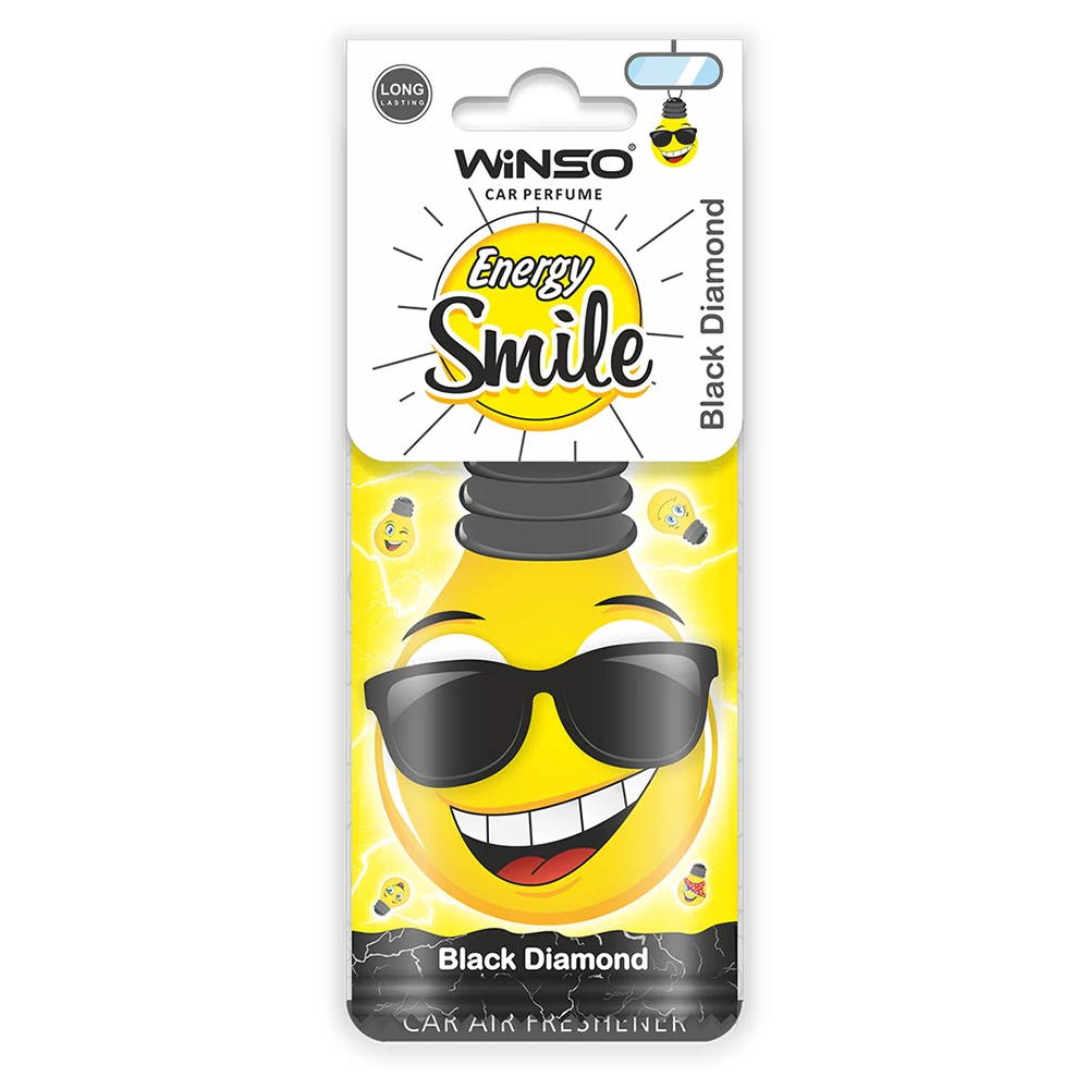 Освіжувач повітря Winso Energy Smile, целюлозний ароматизатор, Black Diamond (50шт/ящ)